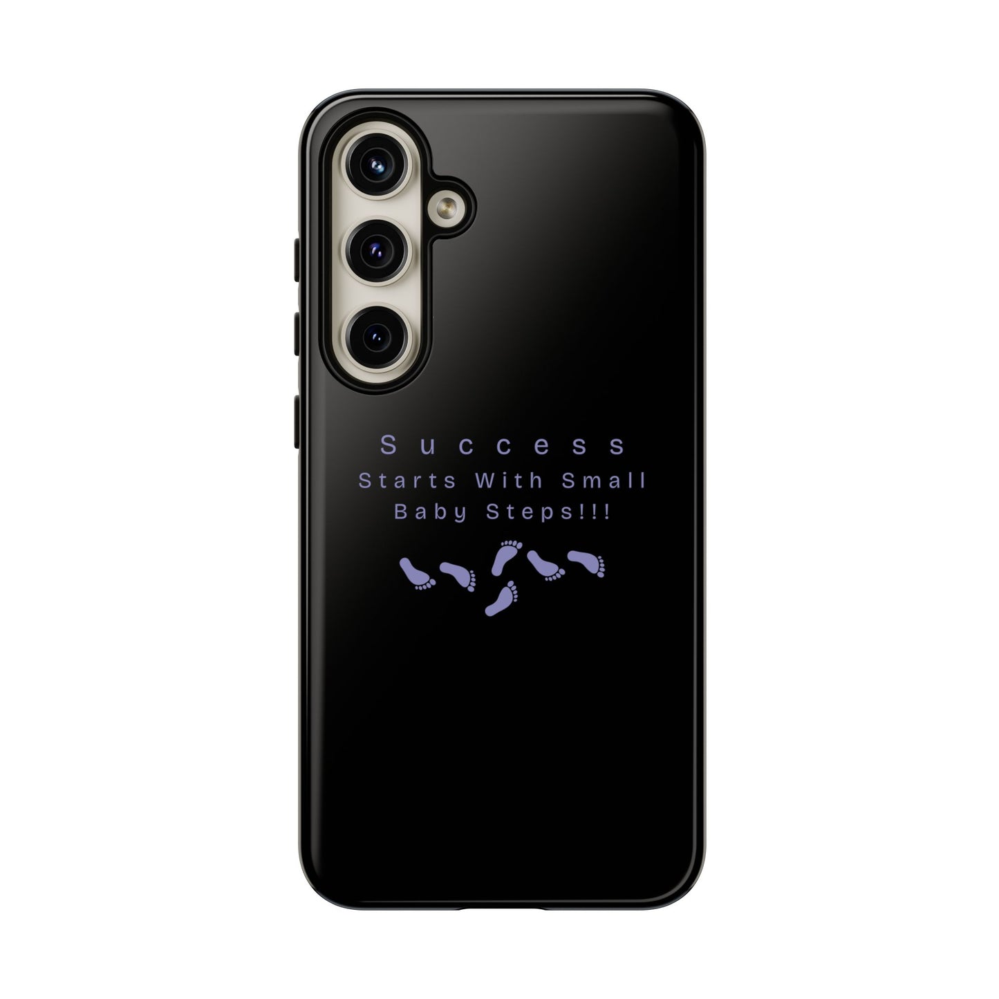 Motivational Phone Case — "Success Starts With Small Baby Steps" Inspirational Protective Cover
