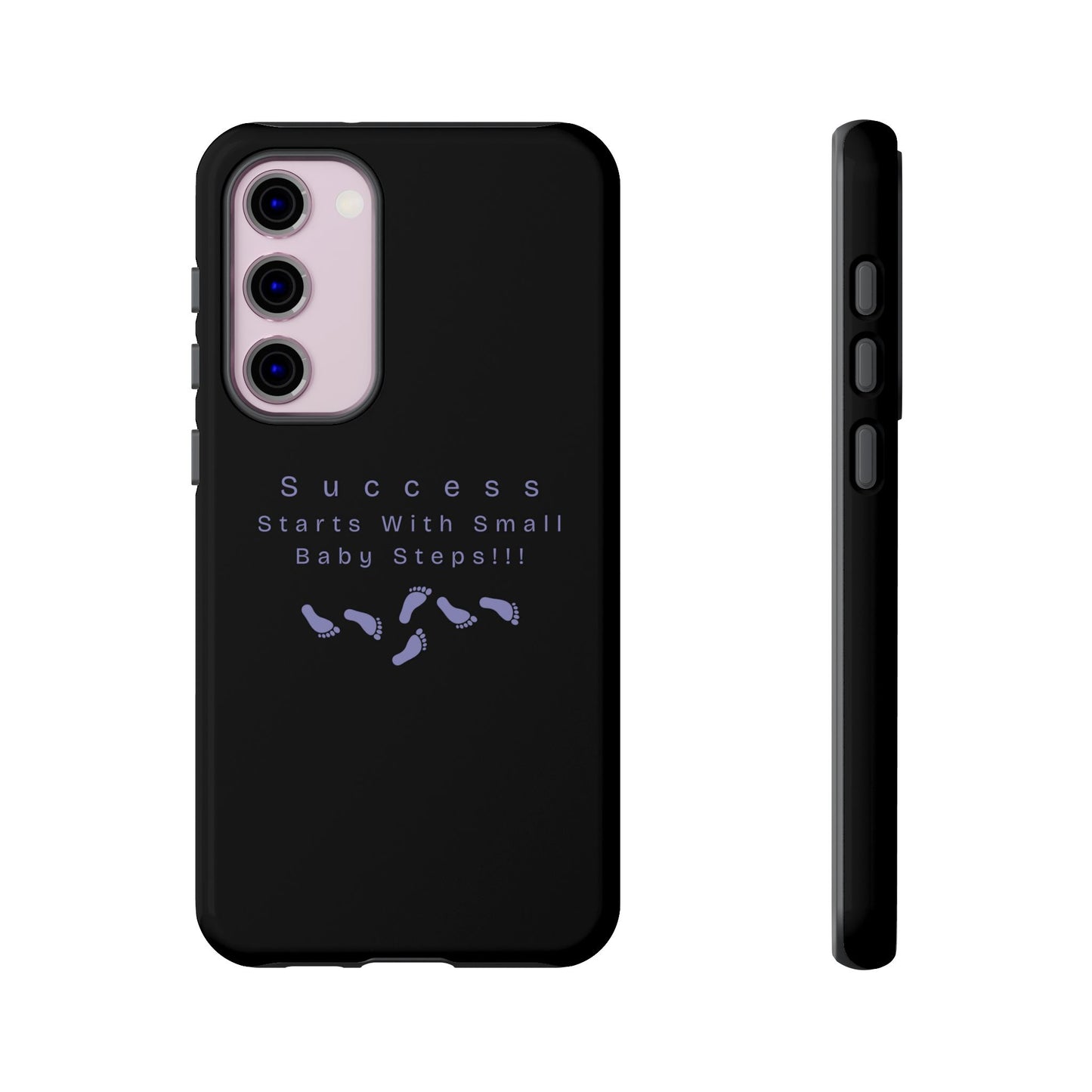 Motivational Phone Case — "Success Starts With Small Baby Steps" Inspirational Protective Cover