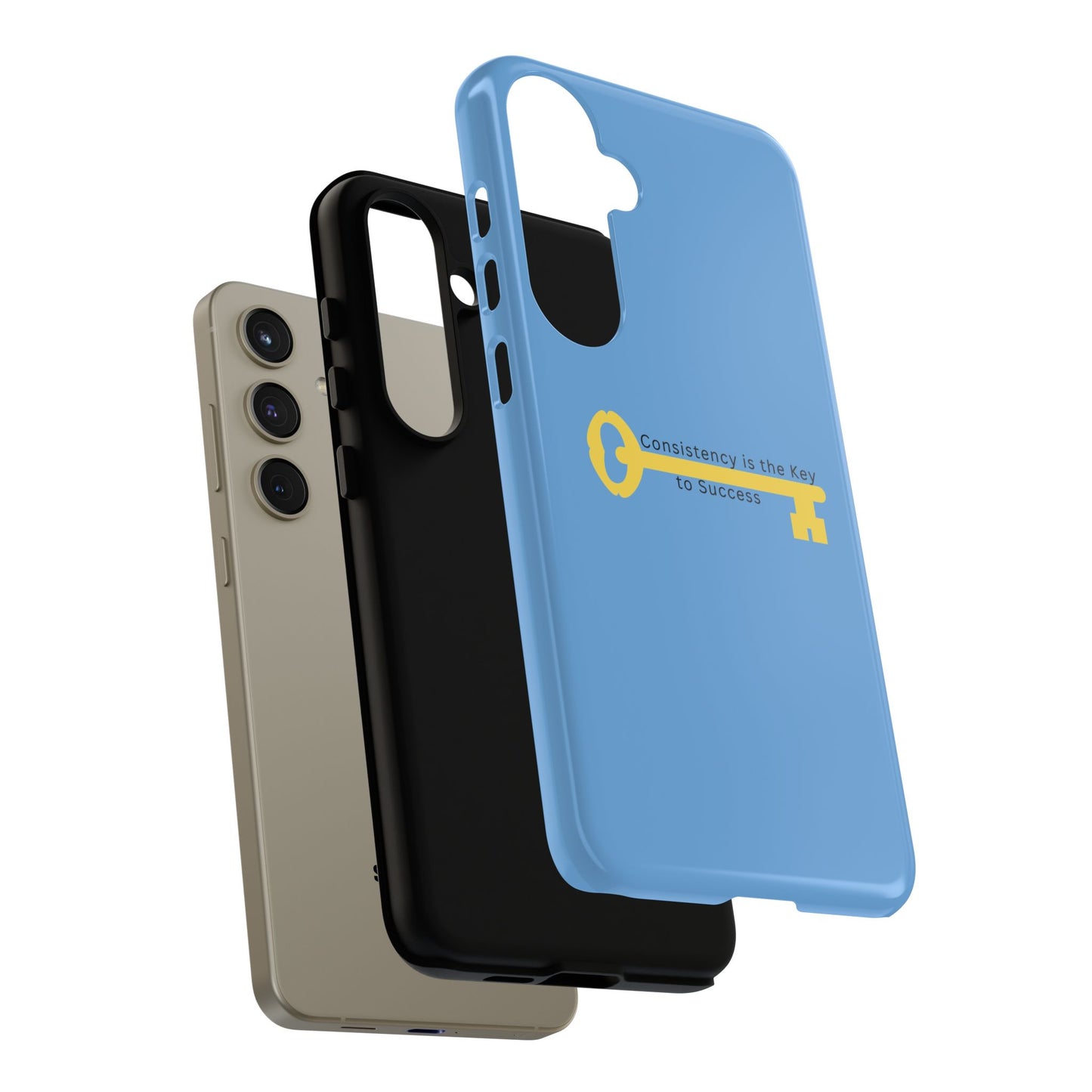 Phone Case - "Consistency is the Key to Success" Motivational Protective Cover